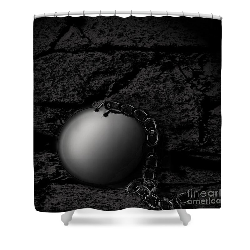 Freedom Shower Curtain featuring the digital art Detached by Joe Russell