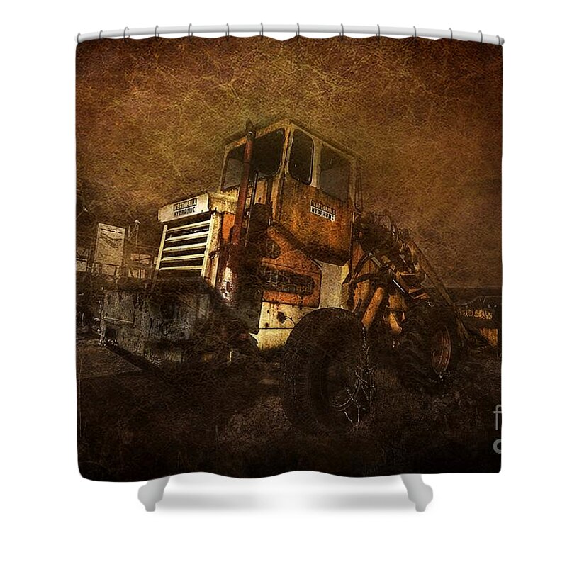 Art Shower Curtain featuring the photograph Digger by Yhun Suarez