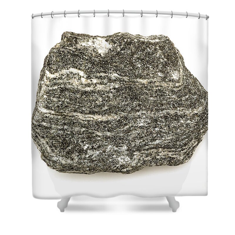 Nature Shower Curtain featuring the photograph Diorite Gneiss by Ted Kinsman