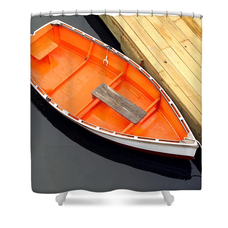 Afloat Shower Curtain featuring the photograph Docked by Darren Fisher