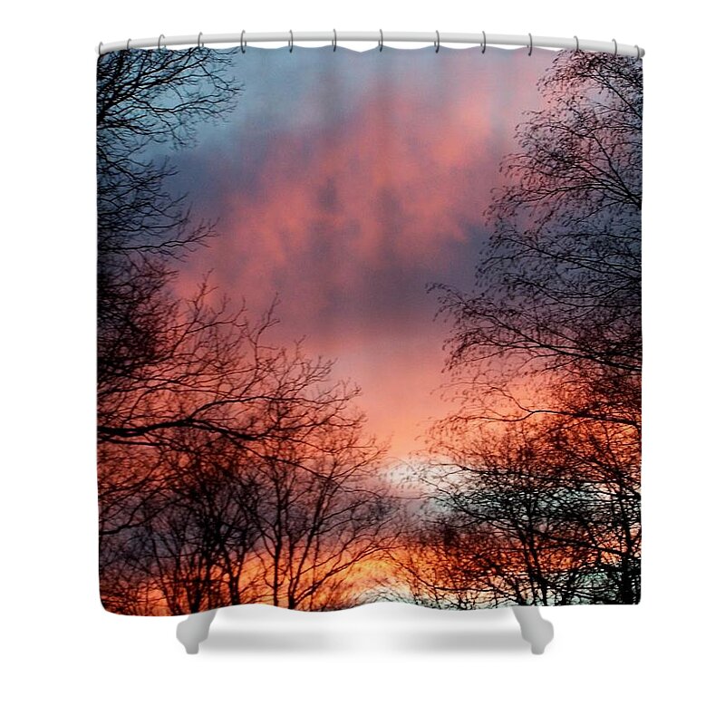 Dramatic Shower Curtain featuring the photograph Dramatic Colors Of Mother Nature by Kim Galluzzo Wozniak