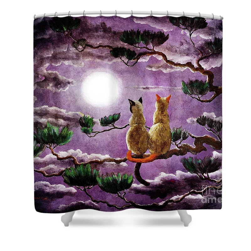 Zen Shower Curtain featuring the digital art Dreaming of a Pine Tree by Laura Iverson
