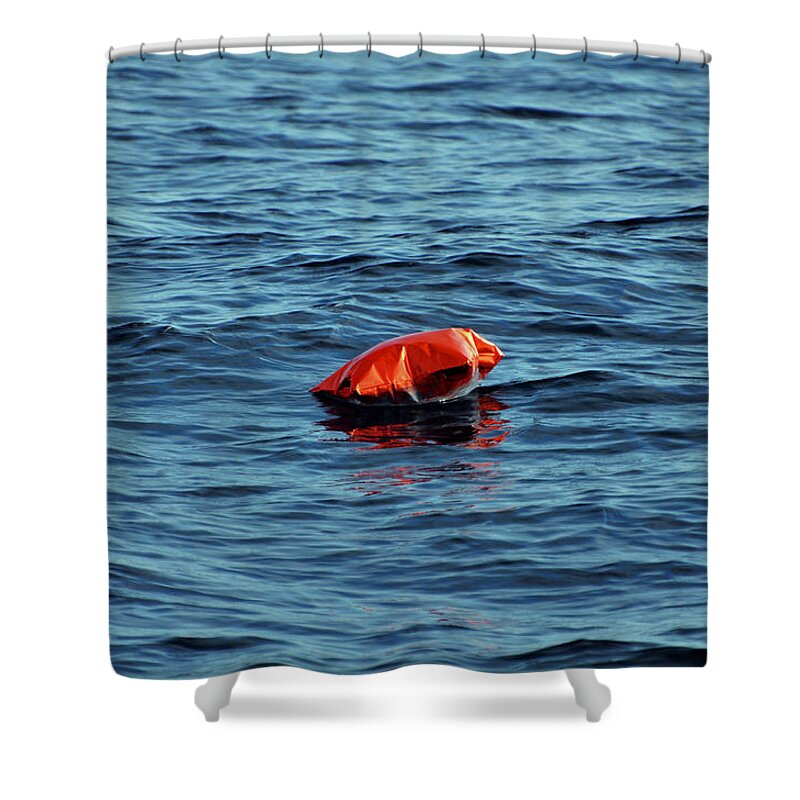 Ballon Shower Curtain featuring the photograph Drifting Away by Brittany Horton