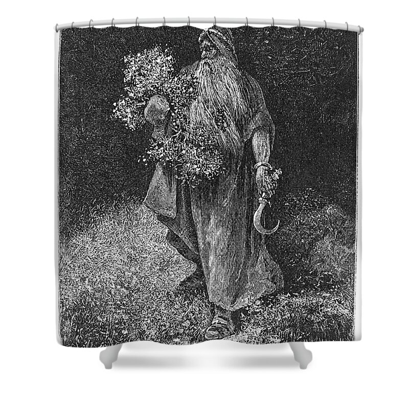 Celtic Shower Curtain featuring the photograph Druid by Granger