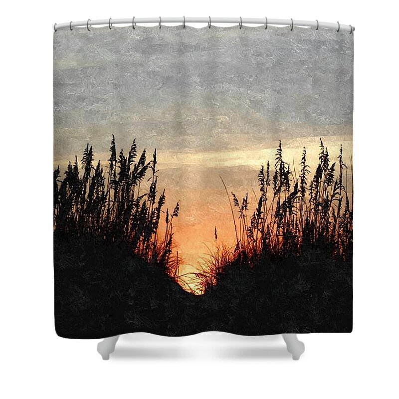 Dunes Shower Curtain featuring the photograph Dune Peaker by Kim Galluzzo