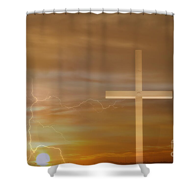 Easter Shower Curtain featuring the photograph Easter Sunrise by James BO Insogna
