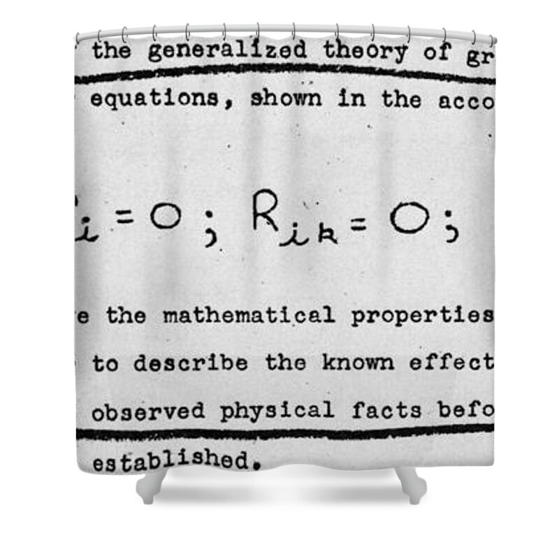 Physics Shower Curtain featuring the photograph Einsteins Theory Of Gravity by Science Source
