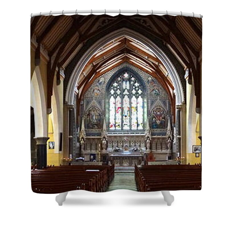Church Shower Curtain featuring the photograph Ennis Cathedral by Norma Brock