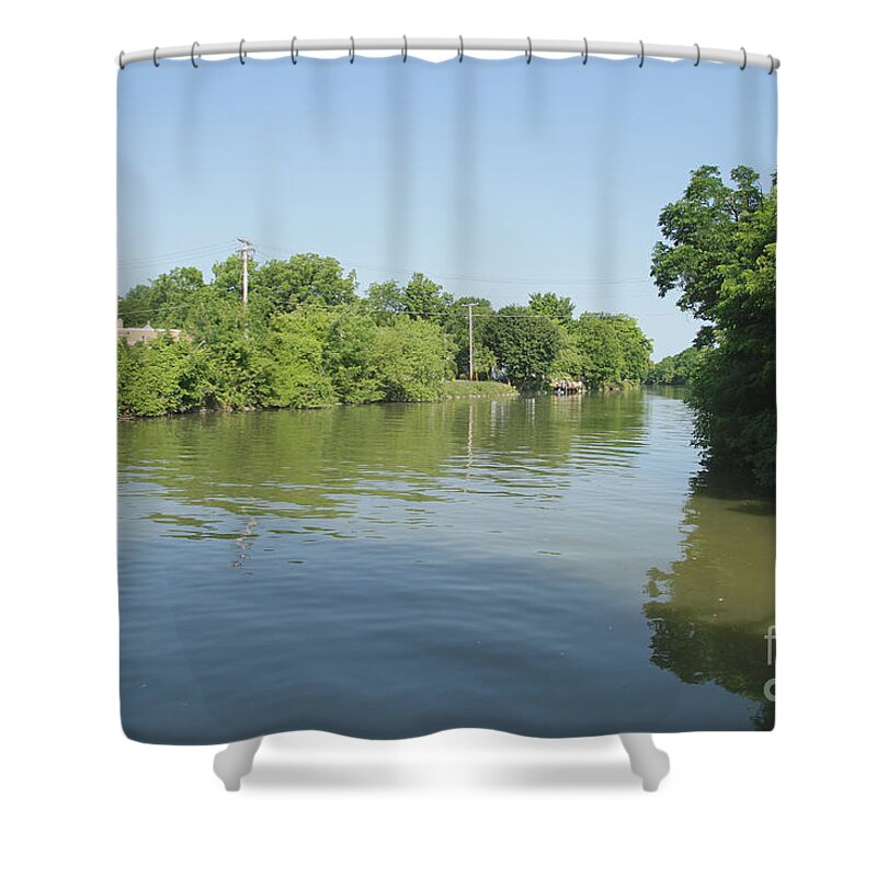 Erie Canal Shower Curtain featuring the photograph Erie Canal by William Norton