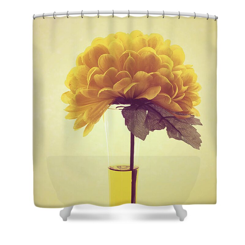 Yellow Shower Curtain featuring the photograph Estillo - s03-y01r by Variance Collections