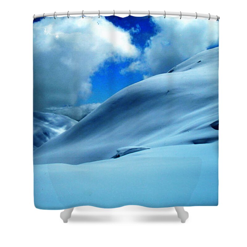 Colette Shower Curtain featuring the photograph Eye catcher in the Snow by Colette V Hera Guggenheim