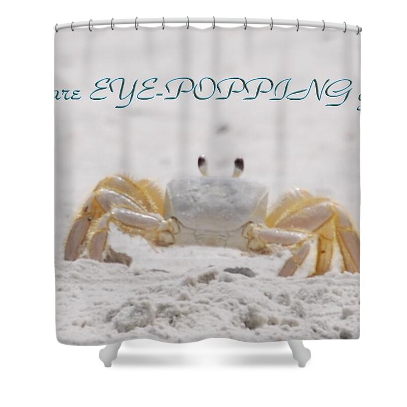 Crab Shower Curtain featuring the photograph Eye Popping Gorgeous by Judy Hall-Folde