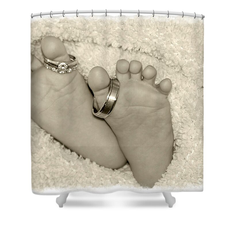 Baby Shower Curtain featuring the photograph Family by Donna Bentley