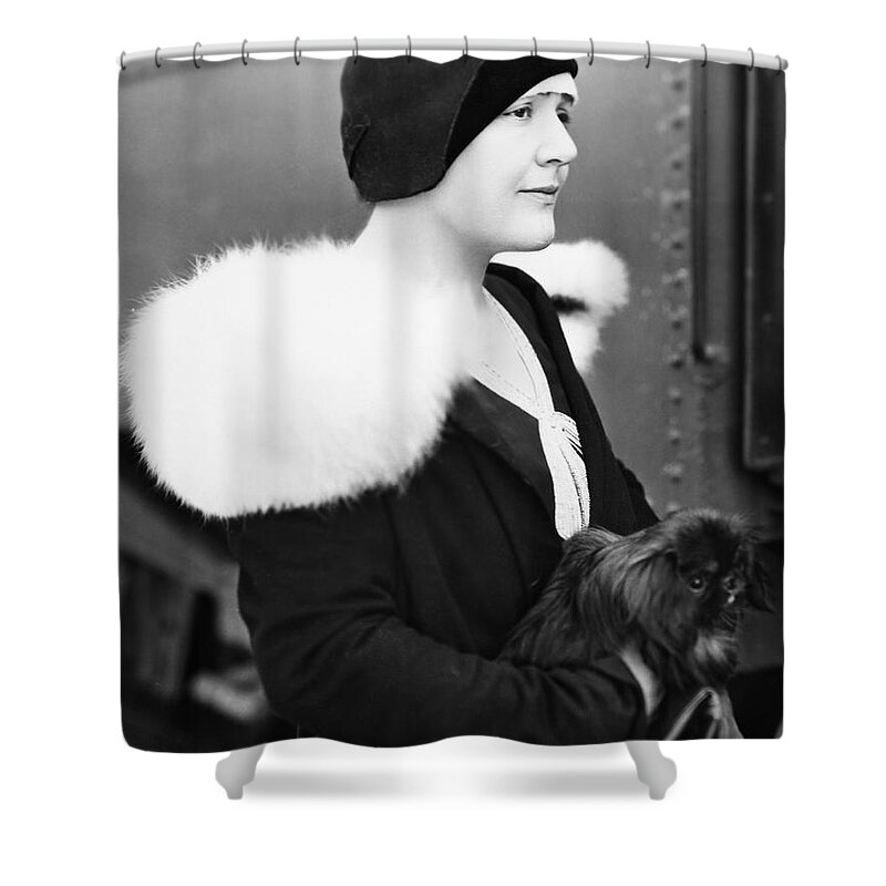 20th Century Shower Curtain featuring the photograph Fannie Hurst (1889-1968) by Granger