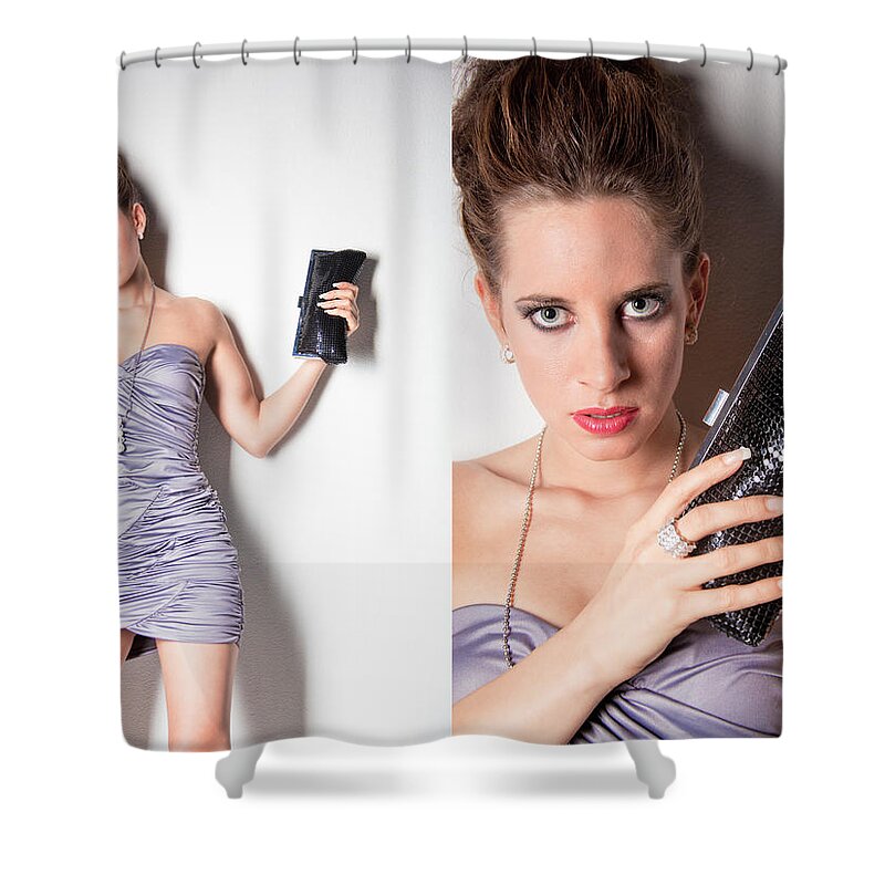 Fashion Shower Curtain featuring the photograph Fashion Collage by Ralf Kaiser