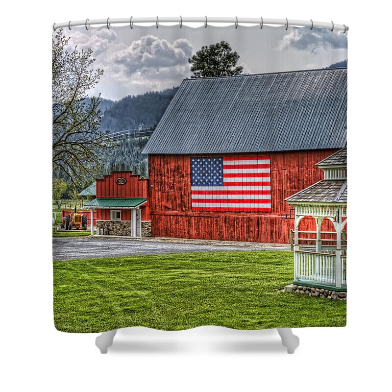 Hdr Shower Curtain featuring the photograph Feeling Patriotic by Brad Granger