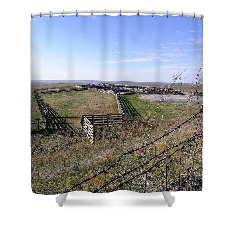 Fences Shower Curtain featuring the photograph Fences by Al Griffin