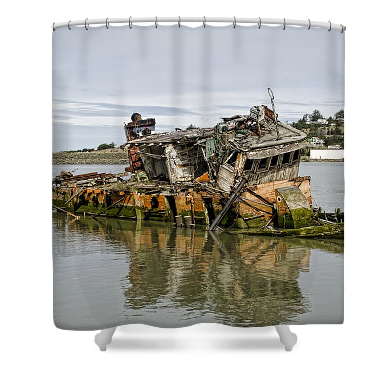 Mary D Hume Shower Curtain featuring the photograph Final Resting Place by Heather Applegate