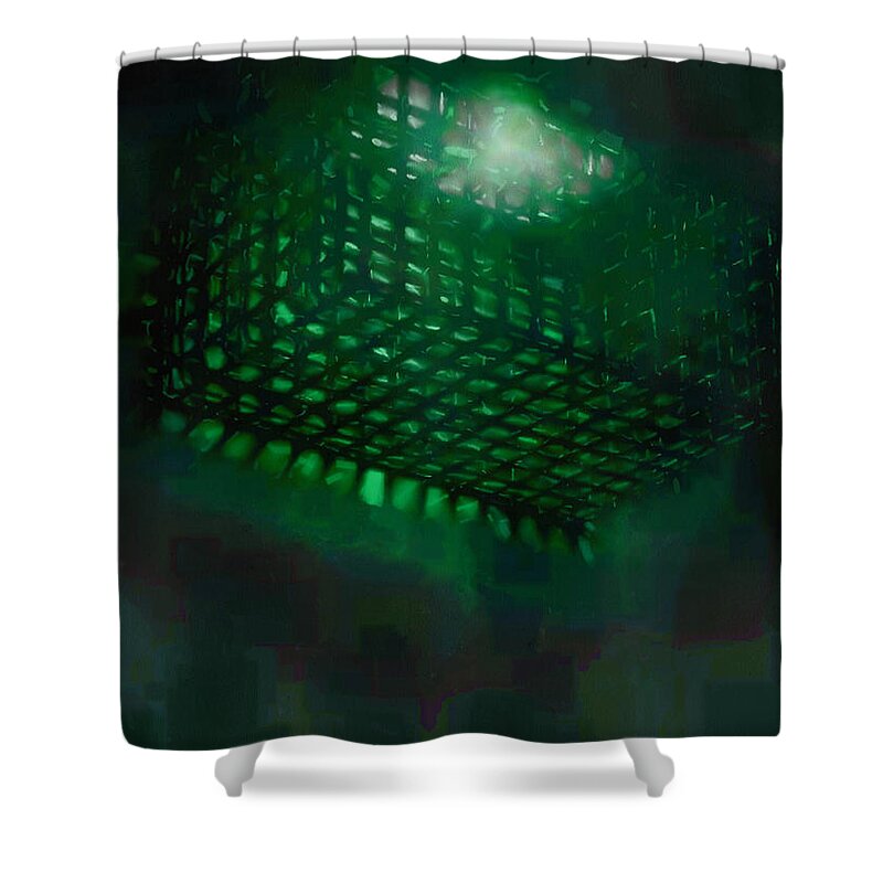 Submerged Shower Curtain featuring the photograph Flood Light by Steve Taylor
