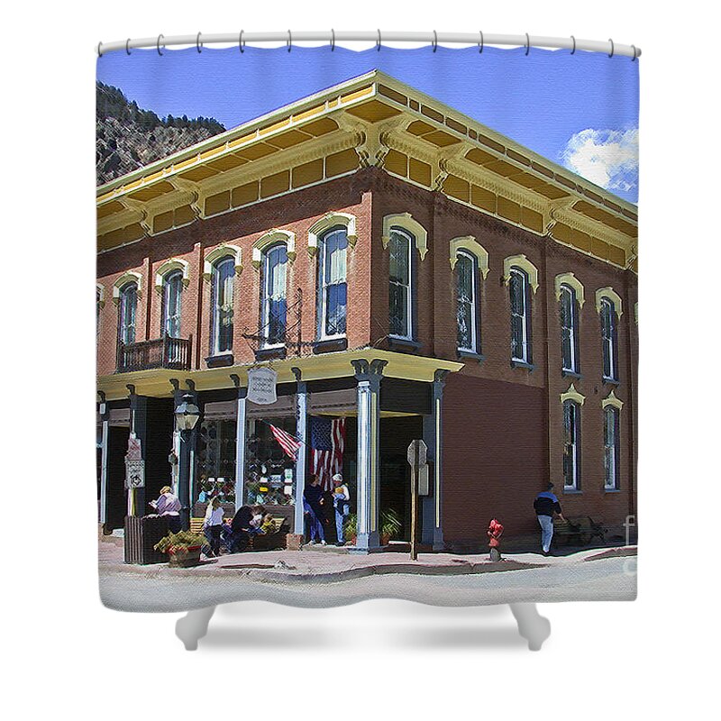 Georgetown Shower Curtain featuring the photograph Georgetown Colorado on Canvas by Tim Mulina
