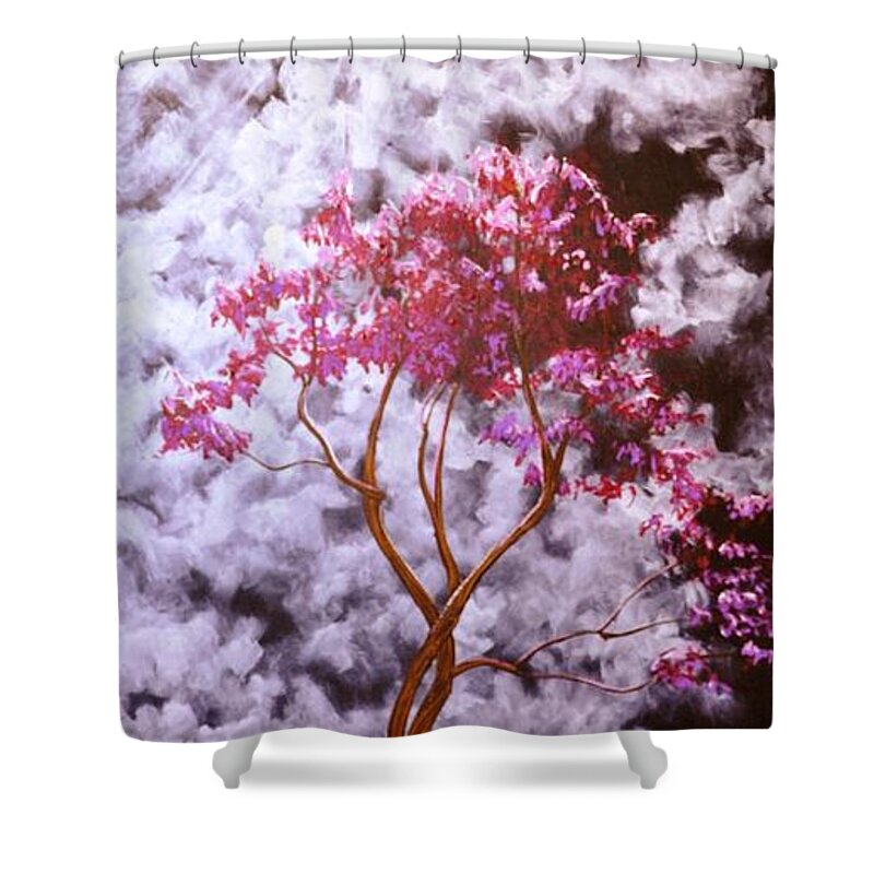 Spiritual Shower Curtain featuring the painting Give Me Light by Stefan Duncan