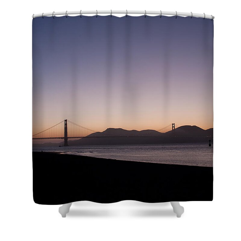 Golden Gate Shower Curtain featuring the photograph Golden Gate by Ralf Kaiser
