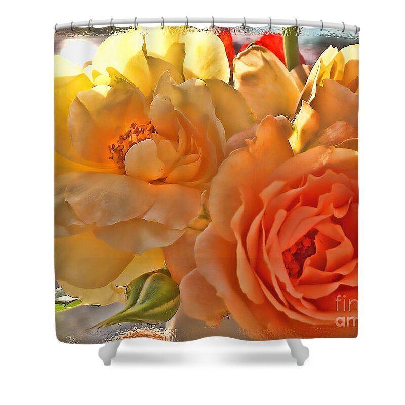 Nature Shower Curtain featuring the photograph Golden light by Debbie Portwood