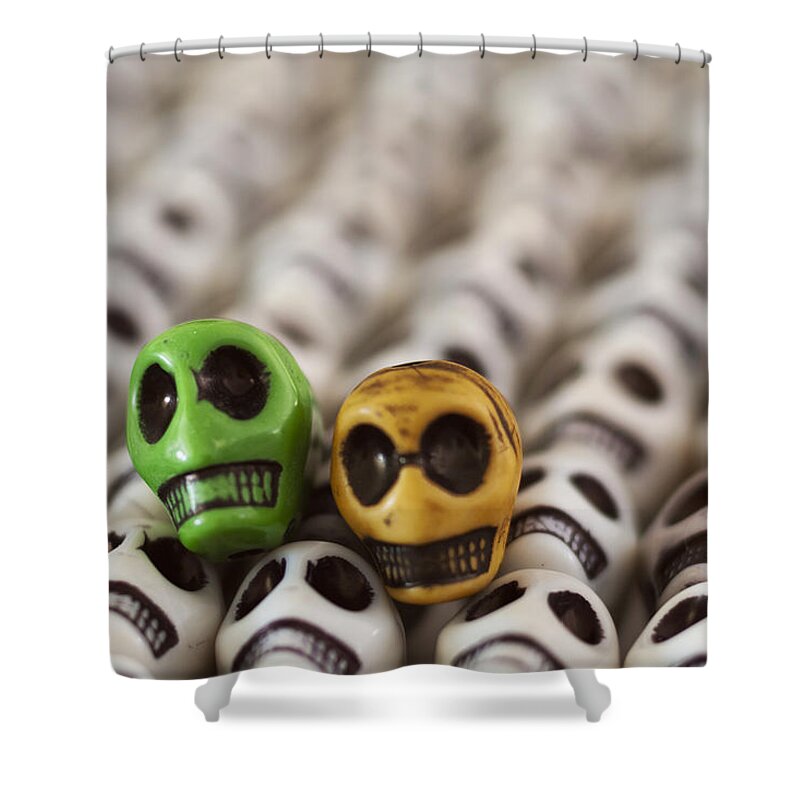 Smiles Shower Curtain featuring the photograph Green And Yellow by Mike Herdering