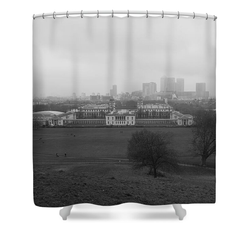 Greenwich Shower Curtain featuring the photograph Greenwich View by Maj Seda
