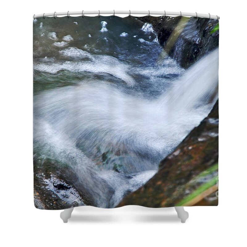 Photography Shower Curtain featuring the photograph Gushing by Kaye Menner