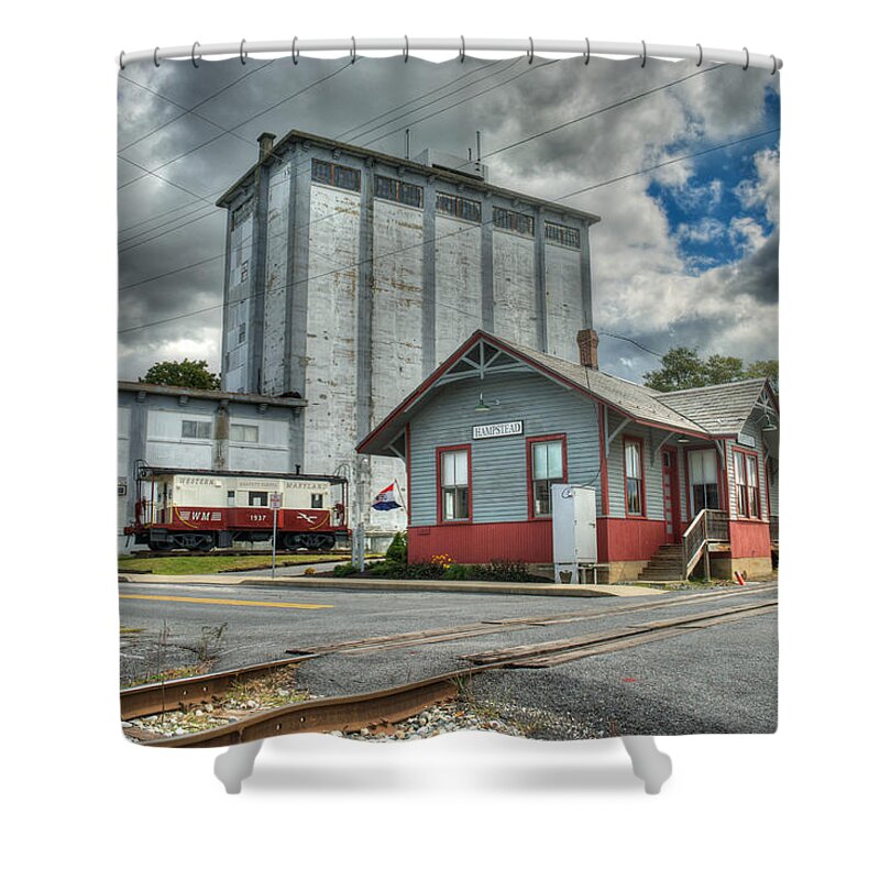 Hampstead Shower Curtain featuring the photograph Hampstead Train Station by Mark Dodd