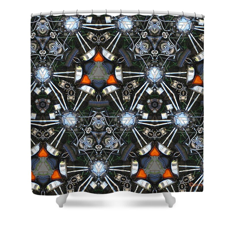 Bike Shower Curtain featuring the photograph Harley Art 2 by Joyce Dickens