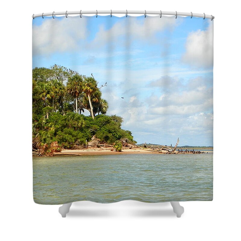 Island Shower Curtain featuring the photograph Heavenly Island View by Sheri McLeroy