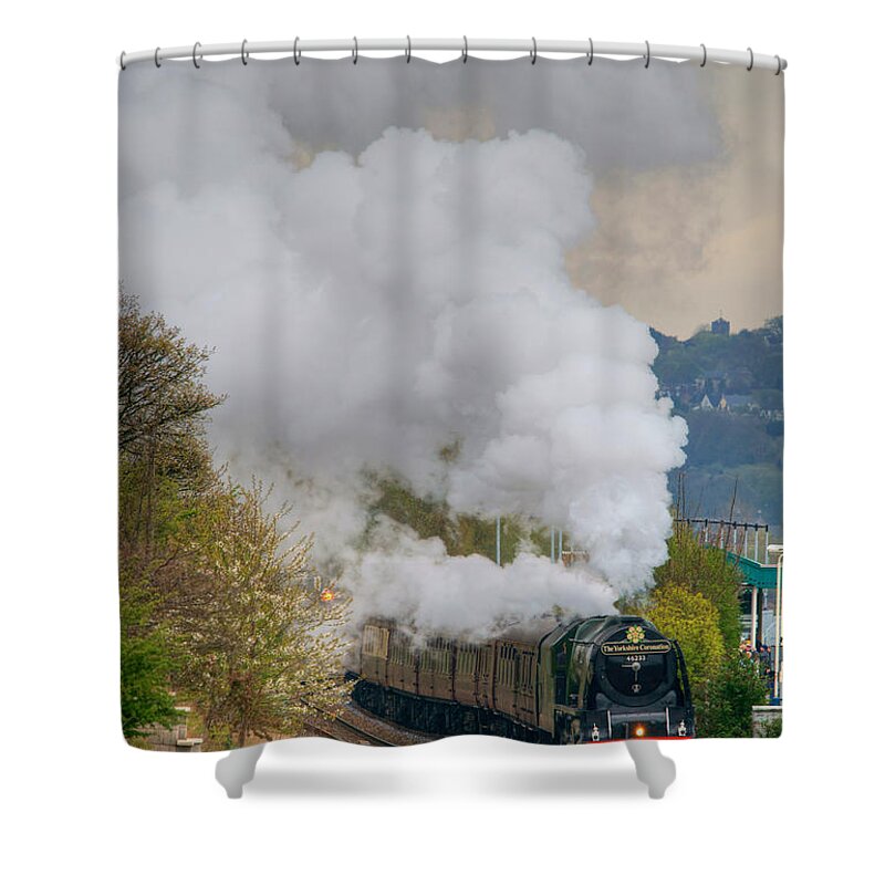 Steam Shower Curtain featuring the photograph Heavy Metal in Motion by David Birchall