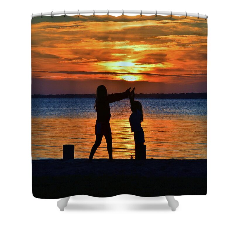 Sun Shower Curtain featuring the photograph High 5 by Billy Beck