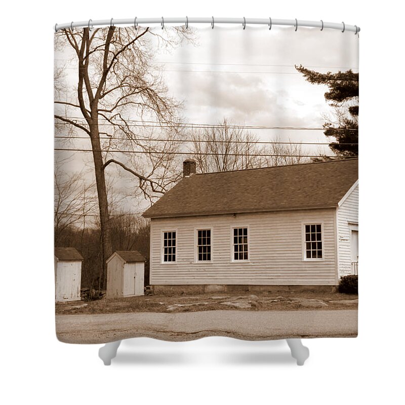 History Shower Curtain featuring the photograph Historical Schoolhouse by Kim Galluzzo