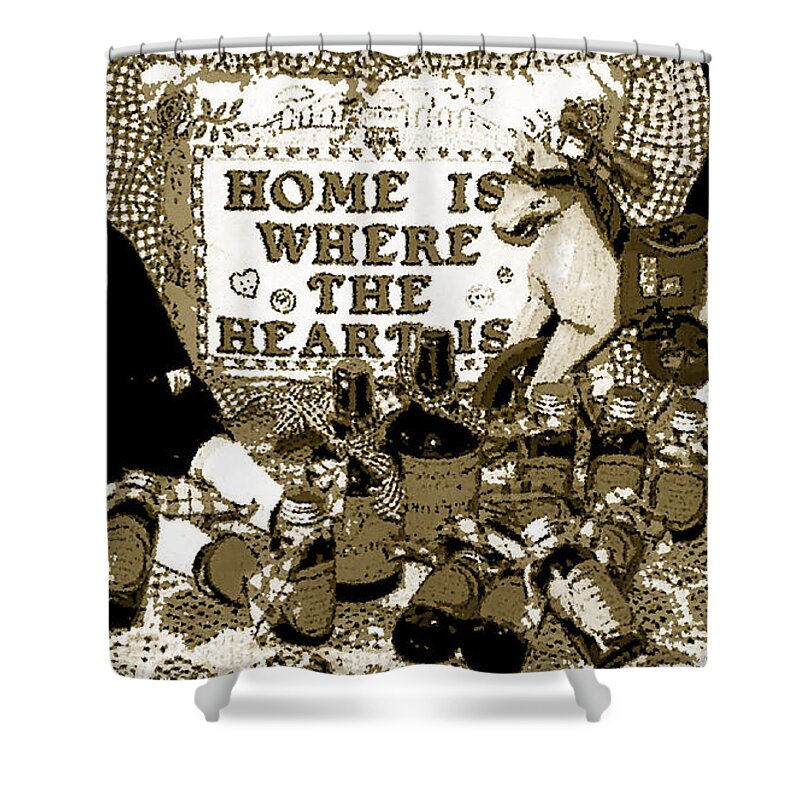 Americana Shower Curtain featuring the photograph Home Americana Style by Pamela Hyde Wilson