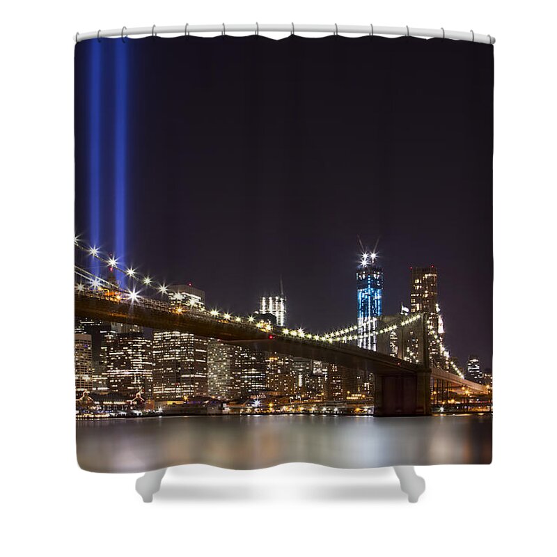 New York Shower Curtain featuring the photograph Home Of The Brave by Evelina Kremsdorf