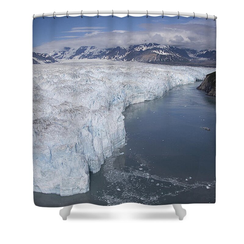 Mp Shower Curtain featuring the photograph Hubbard Glacier Encroaching On Gilbert by Matthias Breiter