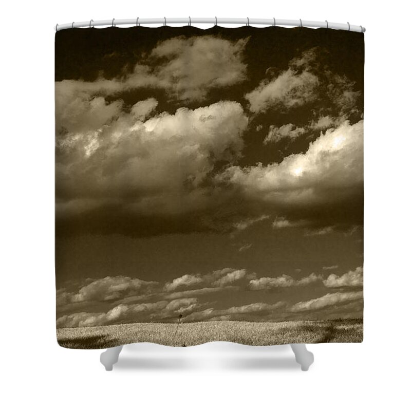 Clouds Shower Curtain featuring the photograph I really don't know Clouds at all by Yuri Lev