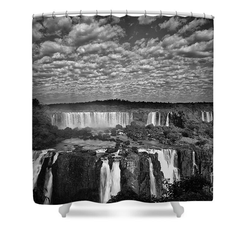 Water Photography Shower Curtain featuring the photograph Iguacu Falls by Keith Kapple