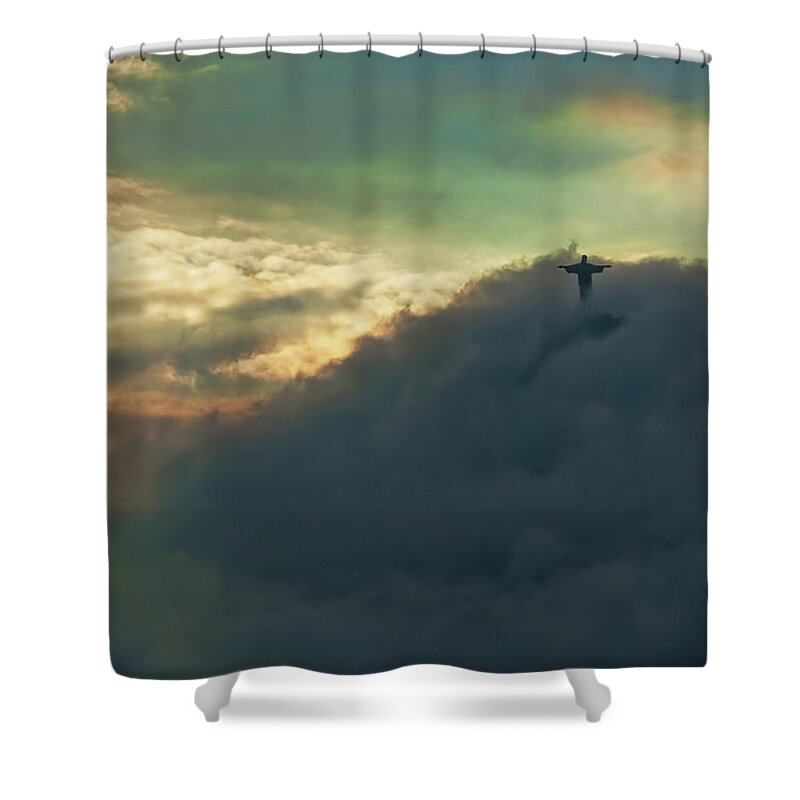 Clouds Shower Curtain featuring the photograph Illusion by S Paul Sahm