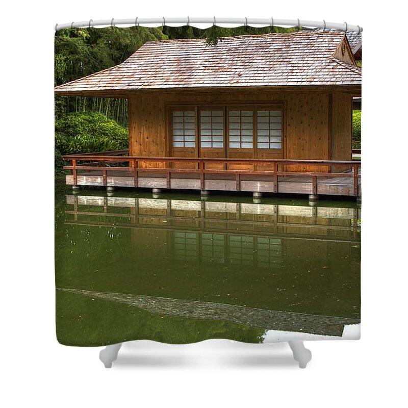 Bungalow Shower Curtain featuring the photograph Japanese Bungalow by Jonathan Davison