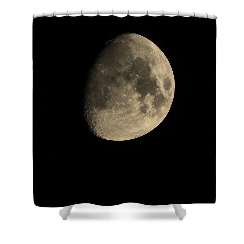 Moon Shower Curtain featuring the photograph July 28th 12 Moon by Eric Liller