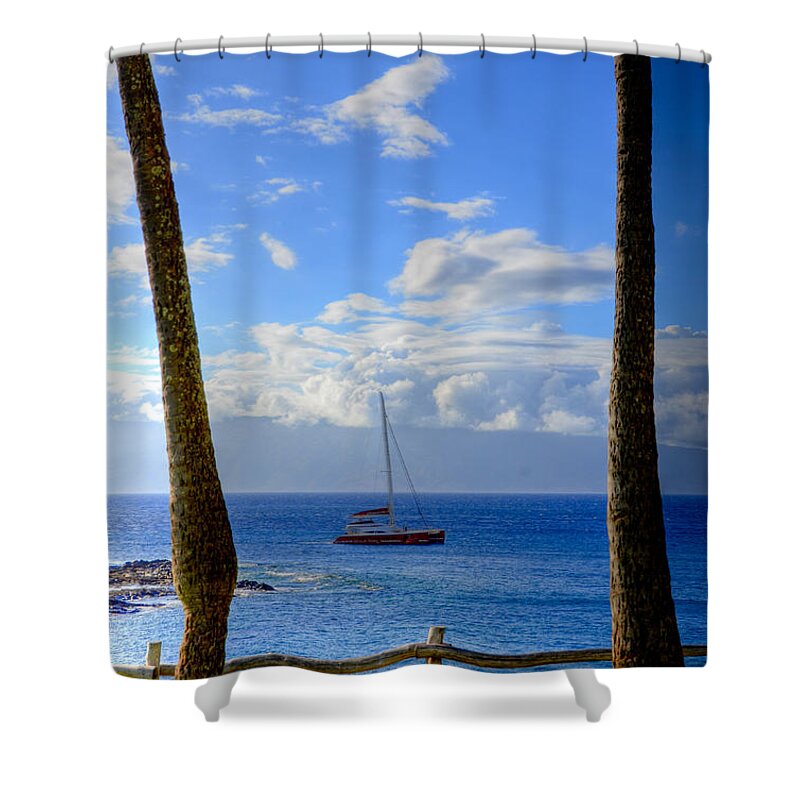 Kapalua Bay Shower Curtain featuring the photograph Kapalua Bay View by Kelly Wade