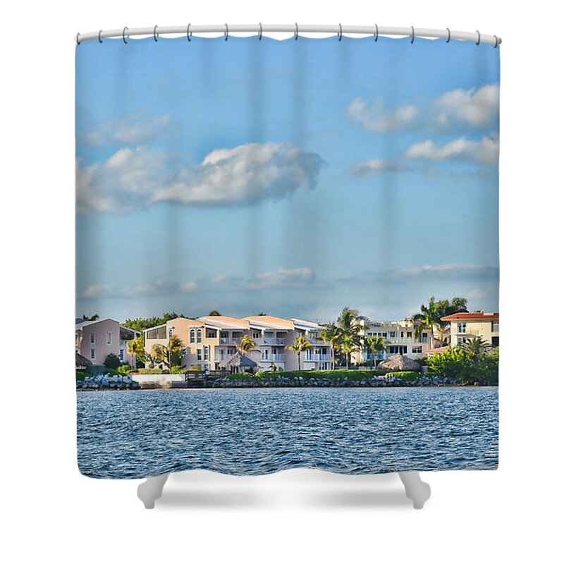 Key Largo Shower Curtain featuring the photograph Key Largo Houses by Chris Thaxter