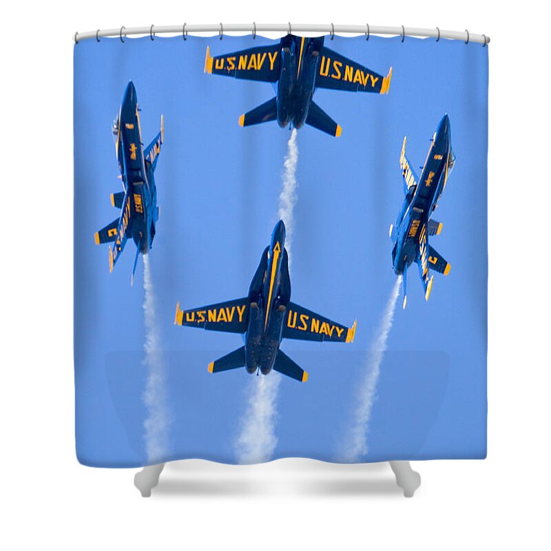 Blue Angels Shower Curtain featuring the photograph Knighton006 by Daniel Knighton