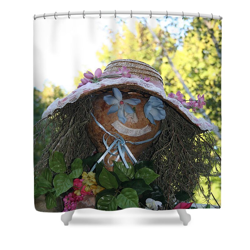 Fall Shower Curtain featuring the photograph Lace And Straw by Susan Herber