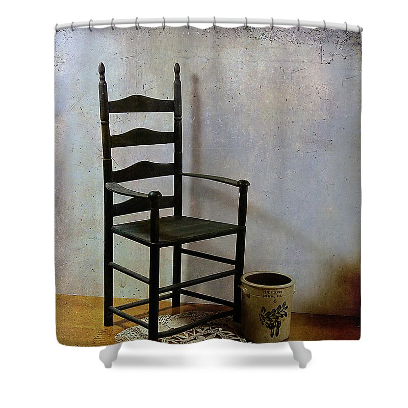 Ladderback Shower Curtain featuring the photograph Ladderback by Judi Bagwell