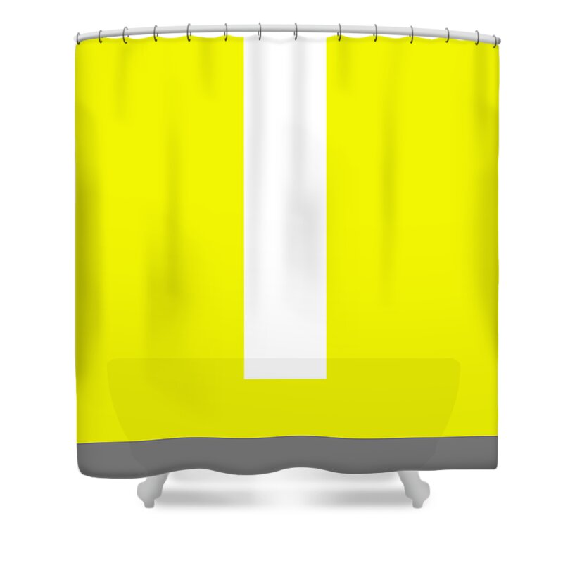 Abstract Shower Curtain featuring the digital art Lanre by Naxart Studio